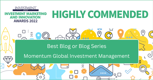  Momentum Global Matters Weekly blog was awarded Highly Commended for Best Blog or Blog Series.